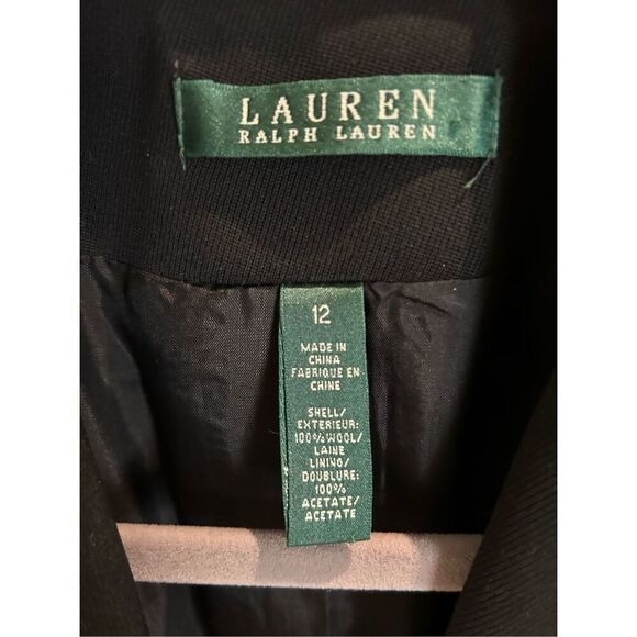 LAUREN by Ralph Lauren Black Blazer Size 12 - Picture 7 of 7